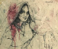 Moazzam Ali, 21 X 24 Inches, Watercolour Drawing on Paper, Figurative Painting, AC-MOZ-034